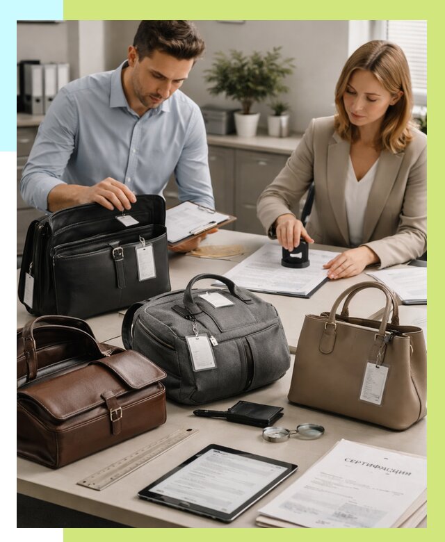 Сертификация сумок в Златоусте от 7733 руб. | Алешин-Злт