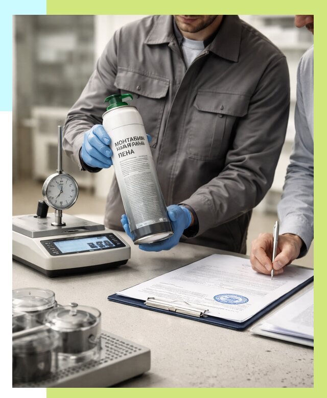 Сертификация монтажной пены в Златоусте от 15465 р. | Алешин-Злт