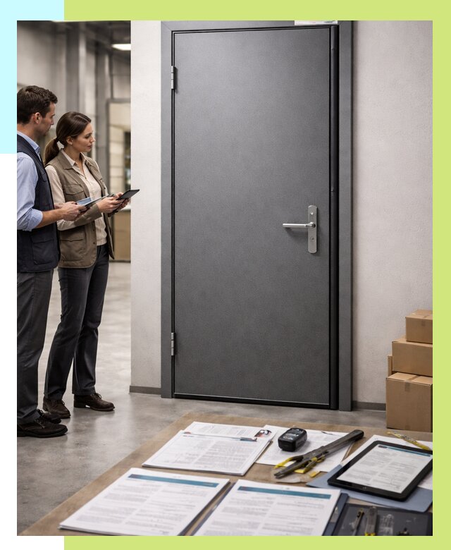 Сертификация противопожарных дверей в Златоусте от 9279 р. | Алешин-Злт