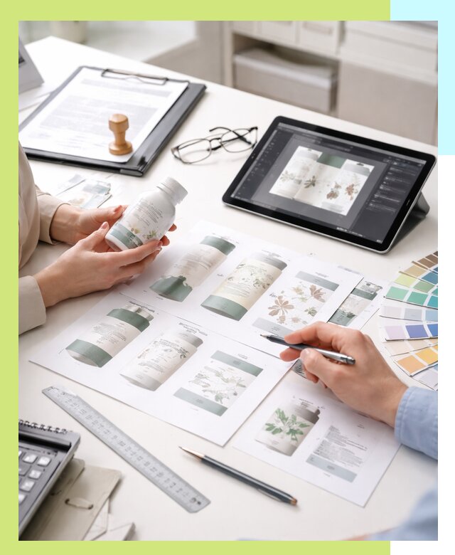 Профессиональная разработка дизайна и текста этикетки продукции в Златоусте