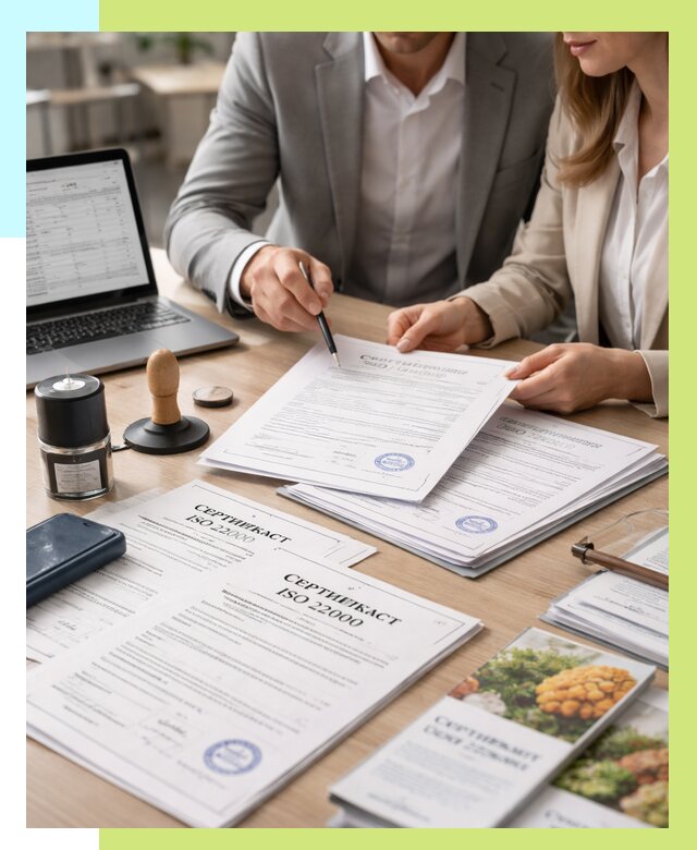 Сертификат ISO 22000 в Златоусте от 41240 р. под ключ | Алешин-Злт